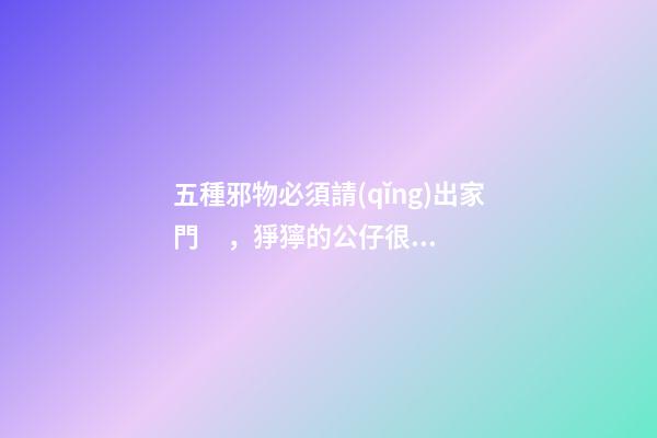五種邪物必須請(qǐng)出家門，猙獰的公仔很嚇人
